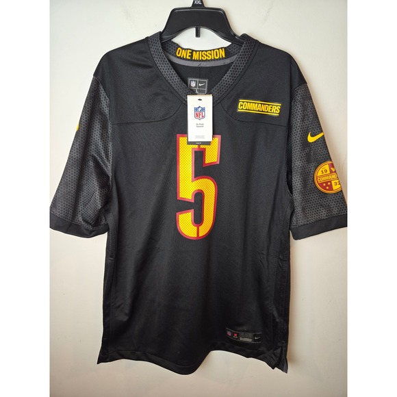 Nike NFL Washington Commanders Jayden Daniels Black Camo Jersey Mens Size L - Picture 2 of 7